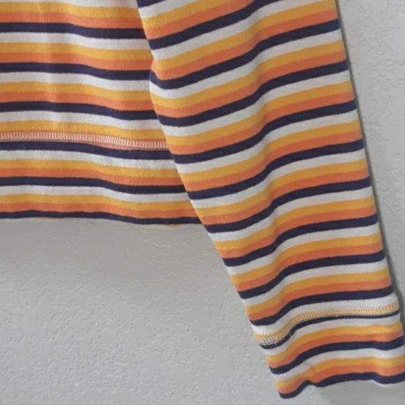 Madewell Crop Sweater in Platinum Futula Stripe - Picture 2 of 6